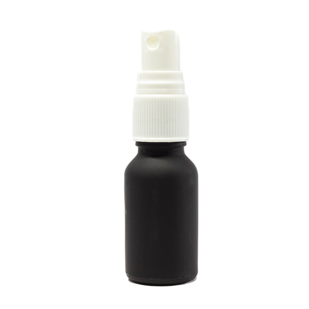 Frasco Negro Matizado 15ml con Atomizador