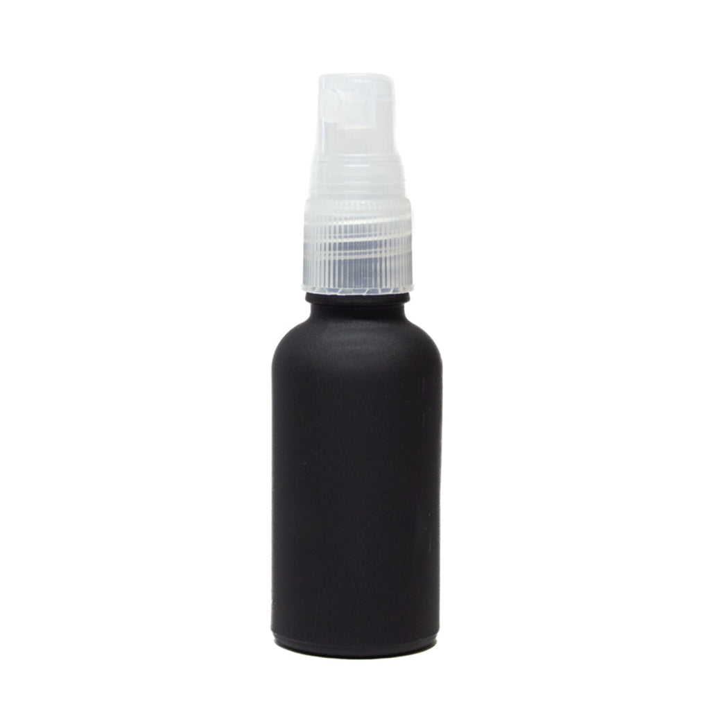 Frasco Negro Matizado 50ml con Atomizador