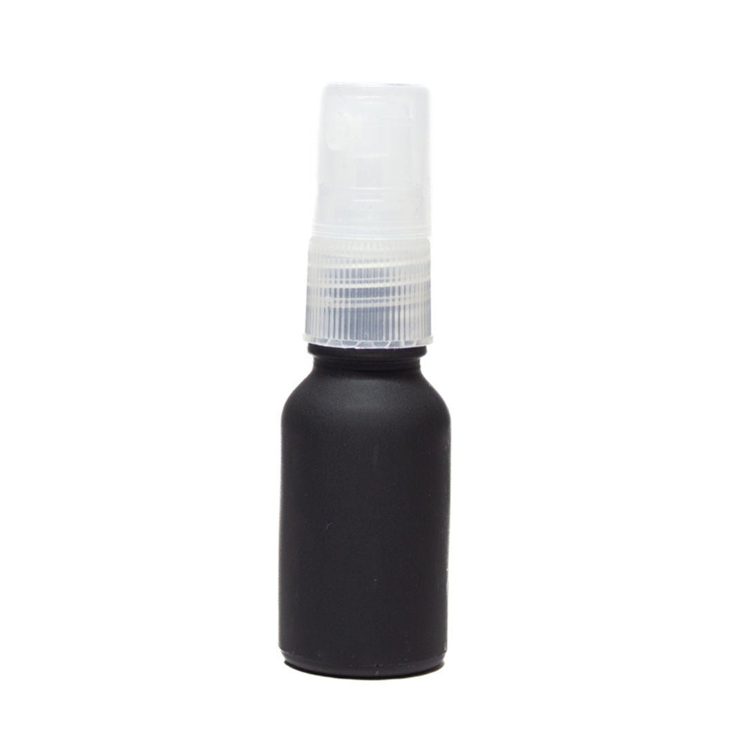Frasco Negro Matizado 15ml con Atomizador