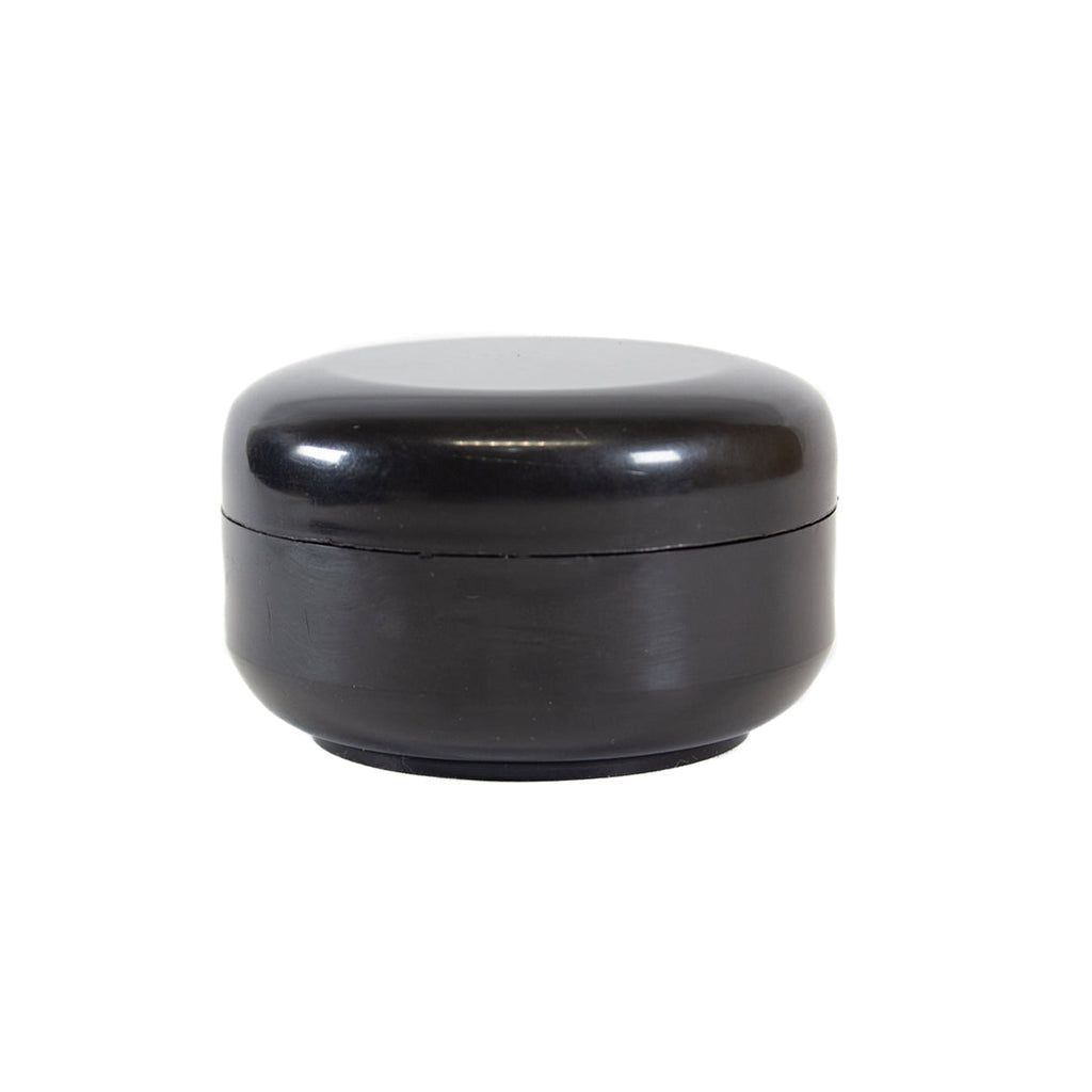 Pomadera Acrílico Negra 100ml con Tapa Negra