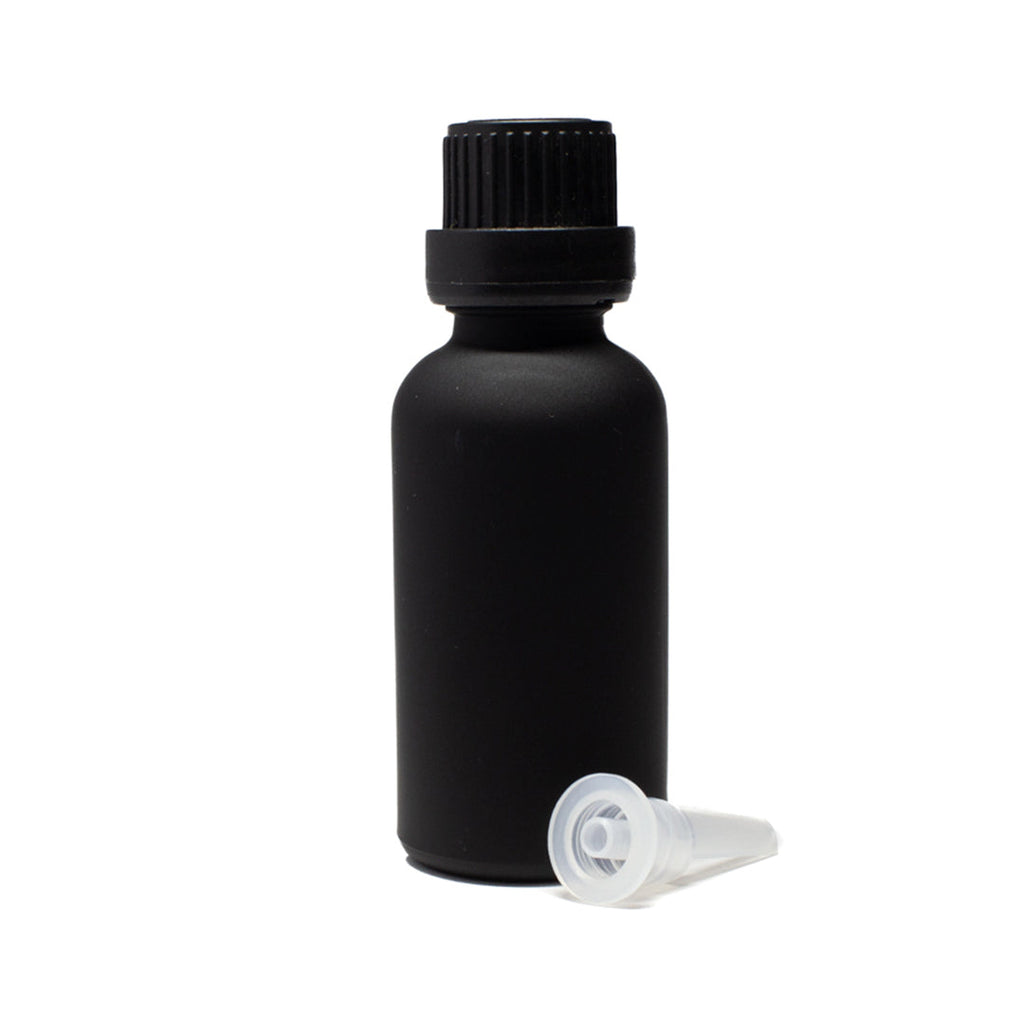 Frasco Negro  Matizado 30ml con Inserto