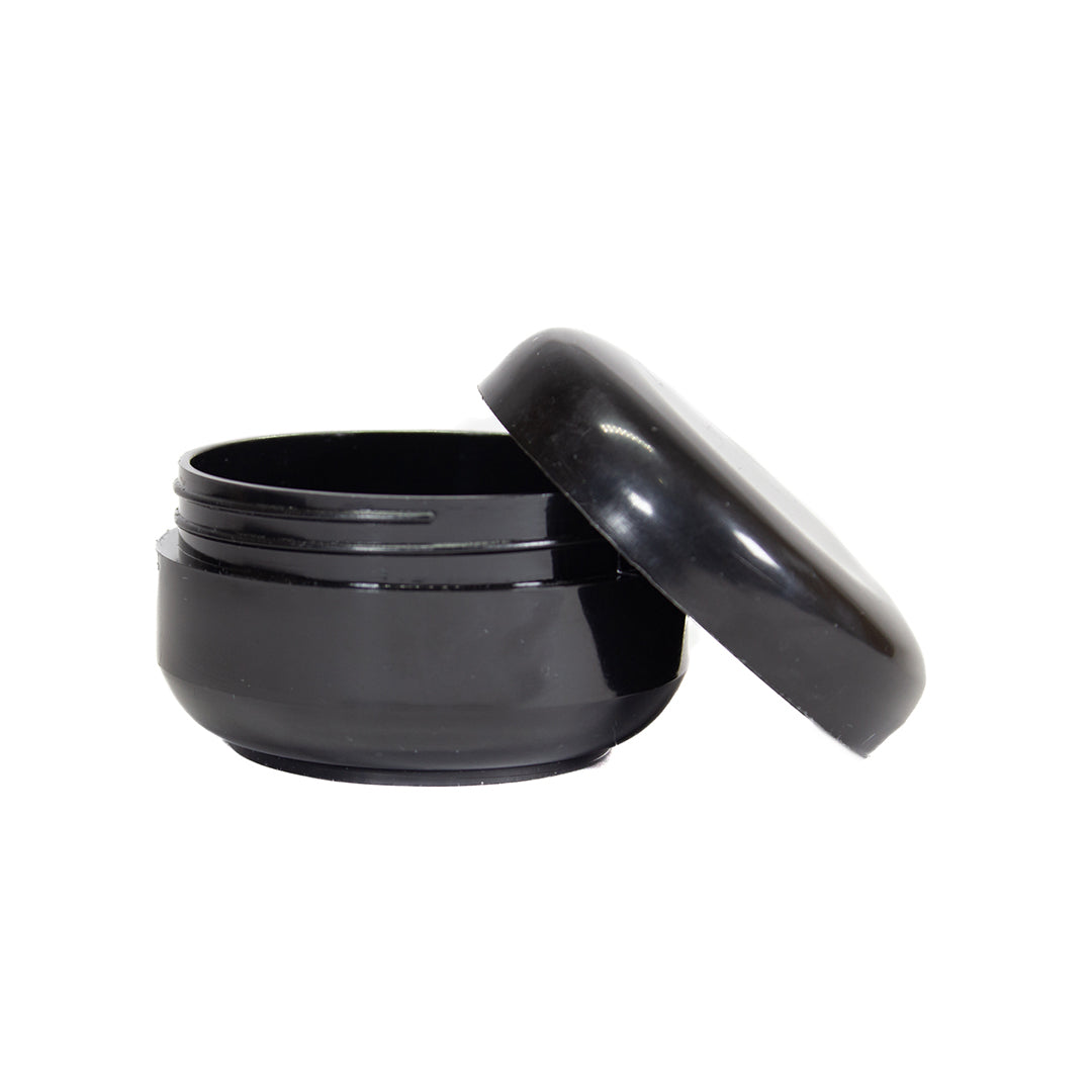 Pomadera Acrílico Negra 100ml con Tapa Negra
