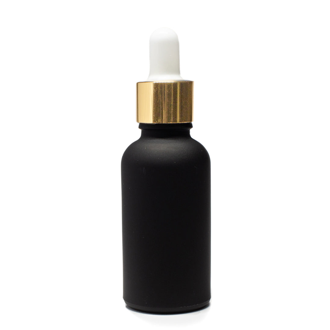 Frasco Negro Matizado 50ml con Bulbo