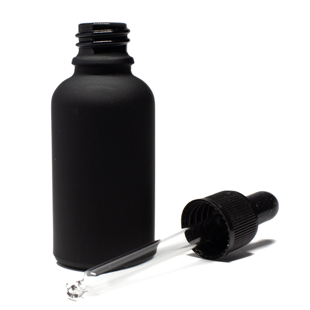 Frasco Negro Matizado 50ml con Bulbo