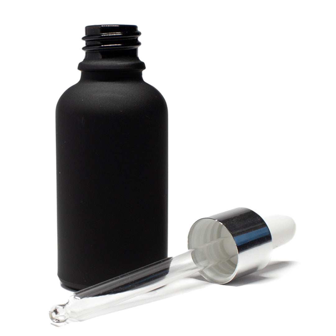 Frasco Negro Matizado 50ml con Bulbo