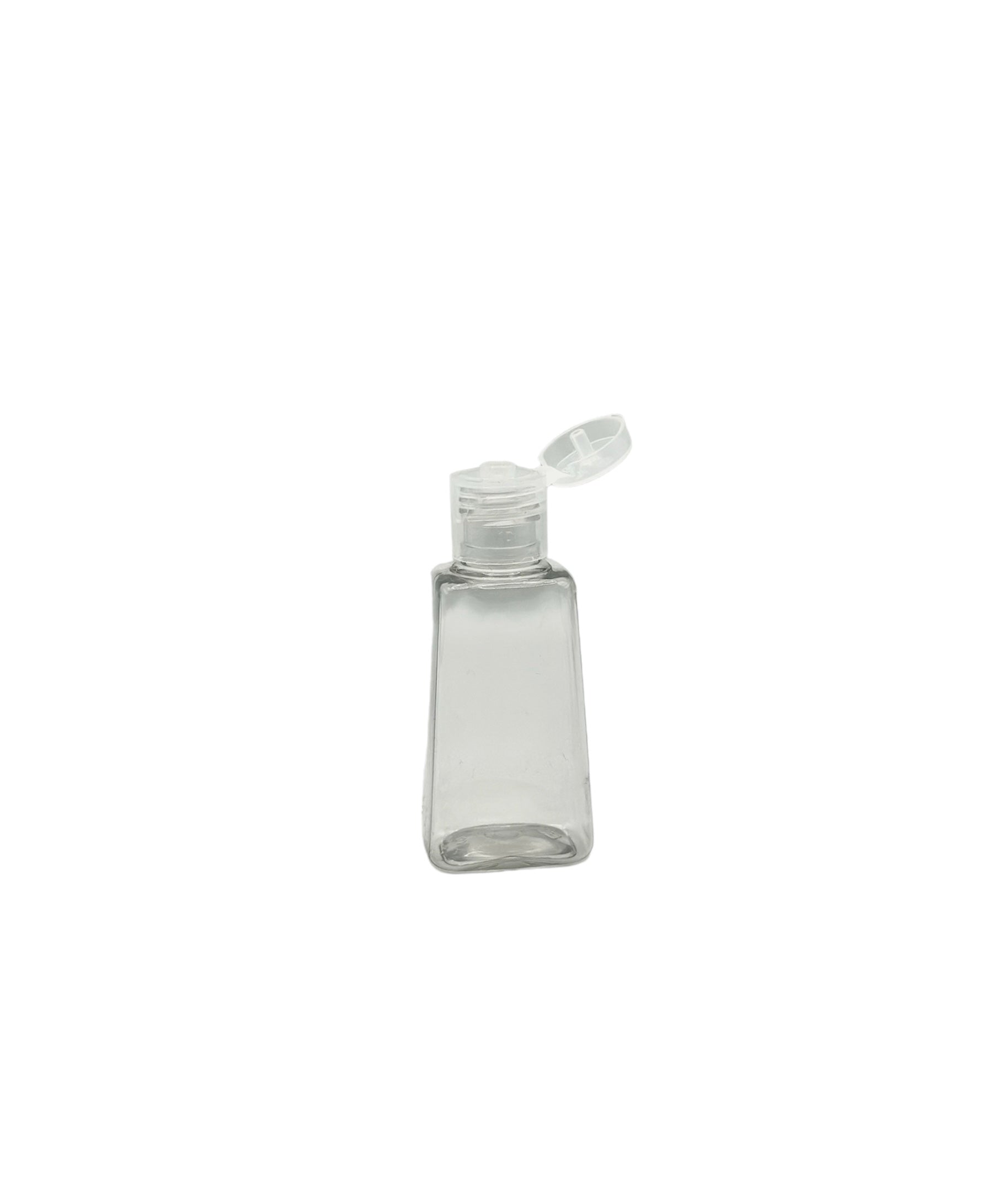 PET Piramidal de 30ml con tapa Flip top Natural