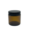 Tarro Ambar de 100ml con tapa negra