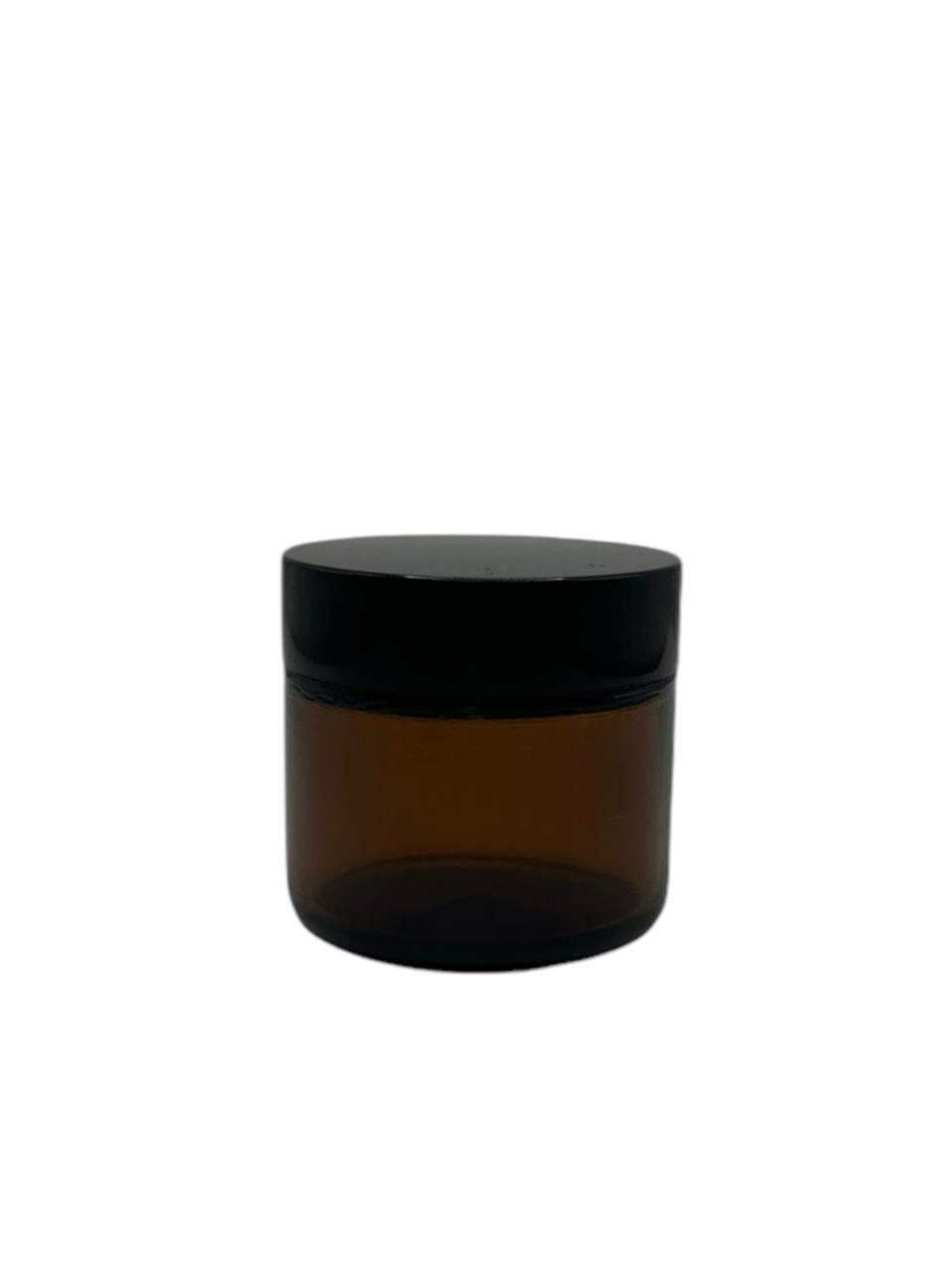 Tarro Ambar de 60ml con tapa negra